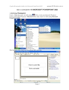 Hướng dẫn m powerpoint 2003