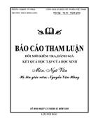 Tham luan đổi mới kiểm tra đánh giá môn ngữ van THCS