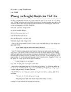 Phong cách nghệ thuật Tố Hữu