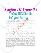 Ý NGHĨA TẾT TRUNG THU