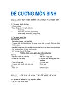 Đề cương môn sinh HK2 năm học 2010 2011