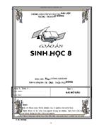 Giáo án sinh học 8 tập 1