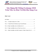 Xây Dựng Hệ Thống Exchange 2010 Trên Nền Ảo Hoá Với Độ Sẵn Sàng Cao