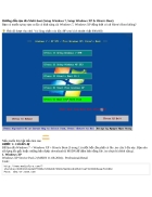 Hướng dẫn tạo đĩa Multi boot Setup Windows 7 Setup Windows XP Hiren s Boot