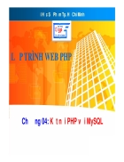 Lập Trình Web PHP cơ bản đến nâng Cao ĐH Sư Phạm