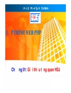 Lập Trình Web PHP cơ bản đến nâng Cao ĐH Sư Phạm 2