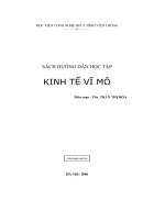 Sách hướng dẫn học tập môn kinh tế vĩ mô cho đối tượng đại học đào tạo từ xa