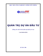 Quản trị dự án đầu tư