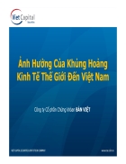 Ảnh hưởng của khủng hoảng tài chính mỹ tới việt nam