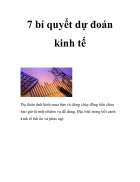 7 bí quyết dự đoán kinh tế