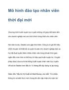 Mô hình đào tạo nhân viên thời đại mới