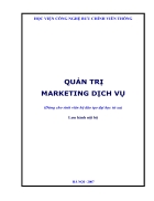 Quản trị Marketing Dịch Vụ