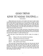 Giáo trình kinh tế ngoại thương