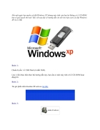 Cài đặt windows xp bằng usb