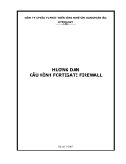 Cấu hình firewall fortigate