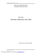 Bài giảng kiến trúc máy tính ĐHCNTT ĐH thái nguyên