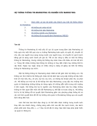 Hệ Thống Thông Tin Marketing