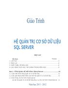 Giáo Trình học môn SQL server