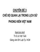 Chế độ quan lại trong lịch sử phong kiến Việt Nam