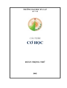 Giáo trình Cơ học 2011