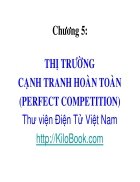 Bài giảng kinh tế vi mô Thị Trường Cạnh Tranh Hoàn Toàn