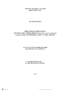 Hien trang khai thac nguon loi ca keo giong Pseudapocryptes elongatus Curvier 1816 o Tinh Bac Lieu va Soc Trang