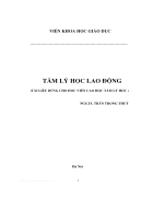 CAO HỌC Tâm lý học lao động