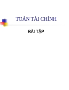 Ngân hàng trắc nghiệm tài chính tiền tệ và bài tập toán tài chính