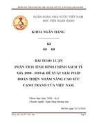 Phân tích tình hình chính sách tỷ giá 2008 2010 đề xuất giải pháp hoàn thiện nhằm nâng cao sức cạnh tranh của việt nam