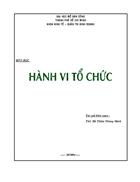 Giáo trình hành vi tổ chức rất hay để tham khảo 1