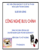 Slide bài giảng công nghệ bưu chính