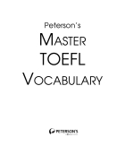 Master Toefl Vocabulary 208 trang dành riêng cho ngừoi học toefl