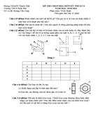 ĐỀ THI CHỌN HSG MÔN KỸ THUẬT 9 NĂM HỌC 2010 2011 Phân môn Vẽ kỹ thuật