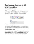 Tạo banner động dạng GIF cho trang Web