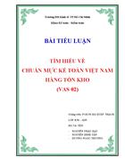 Tim hieu ve chuan muc ke toan Viet Nam hang ton kho VAS 02