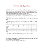 Bai toán suy luận vui mà thực tế