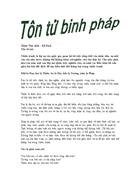 Tôn tử binh pháp và binh thư yếu lược