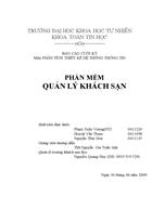 Phần mềm quản lý khách sạn