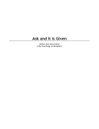 Ask and It is Given