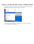 Cài đặt và cấu hình IIS PHP MYSQL và PHPMYADMIN