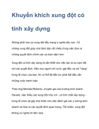 Khuyến khích xung đột có tính xây dựng