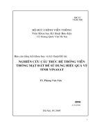 Nghiên cứu cấu trúc hệ thống viễn thông mặt đất để sử dụng hiệu quả vệ tinh vinasat 1