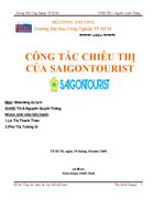 Công tác chiêu thị sản phẩm của Saigon Tourist