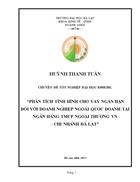 Phân tích tình hình cho vay ngắn hạn đối với doanh nghiệp ngoài quốc doanh tại Ngân Hàng thương mại cổ phần Ngoại Thương Việt Nam Chi Nhánh Đà Lạt