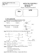 Đề kiểm tra chương 1 hình học lớp 7 năm 2012