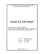 Giáo án âm nhạc mầm non