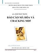 Báo cáo mã hóa và cracking md5