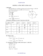 Lượng giác lý thuyết và bài tập