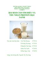 Thu nhận protein từ đậu nành Đính kèm file Powerpoint