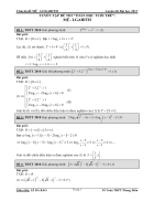 Tuyển tập đề thi toán học tuổi trẻ Mũ lgarith